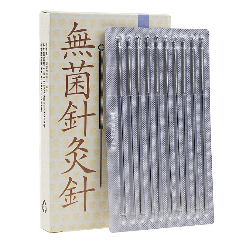 

10Boxes-1000 Chinese Traditional Disposable Sterile Acupuncture Needles ZhenJiu Meridian Physiotherapy relief pain Blessfun