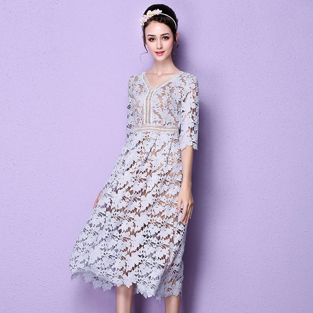 Dress: lavender dress, lilac dress, short dress, spring dress ...