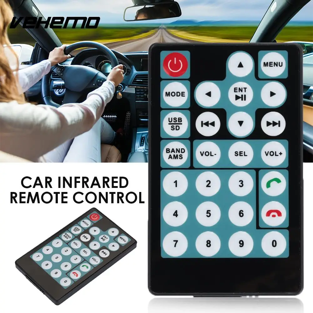 

Remote Control IR Control Portable Remote-Control Unit Vehical Automobile ABS Button Batteries Smart 27 Button