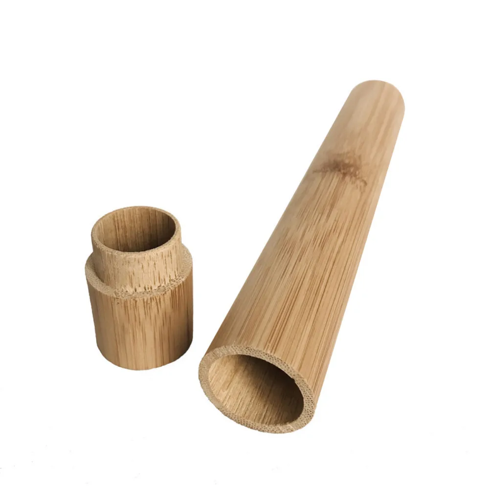 

Bamboo Tube Empty Bottles Mini Storage Jar for Spices Salt Sugar Coffee Tea Box Container with Lid