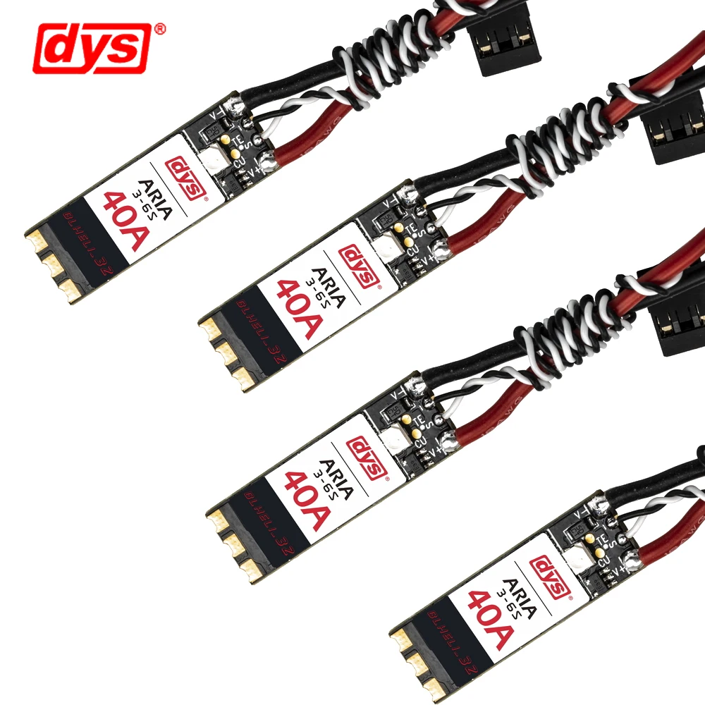 

DYS ARIA 40A 3-6S BLHeli_32 Dshot1200 Brushless ESC Built-in Current Meter For RC Drone FPV Racing Multi Rotor Spare