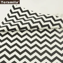 Teramila ткани саржа черные волны стиль хлопок ткань высокого качества DIY для постельных принадлежностей швейная ткань Ремесленная ткань пэчворк