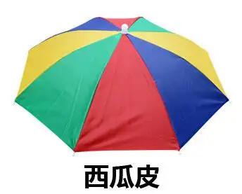 

1pcs/lot free shipping Headwear Sun Umbrella Fishing Hiking Beach Camping Headwear Head Hats Outdoor Sport Umbrella Hat