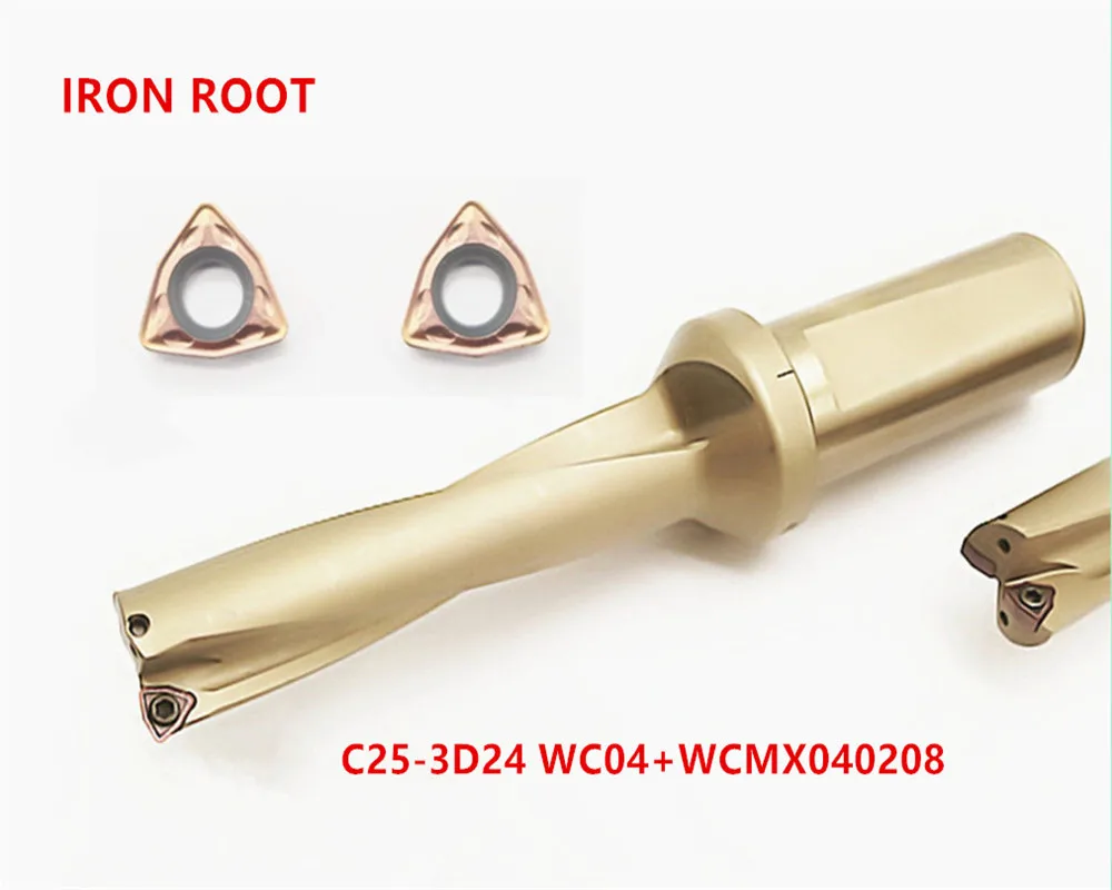 New1P C25-3D24 WC04 U drill indexable + 2P WCMX040208-FZ 6115 | Инструменты