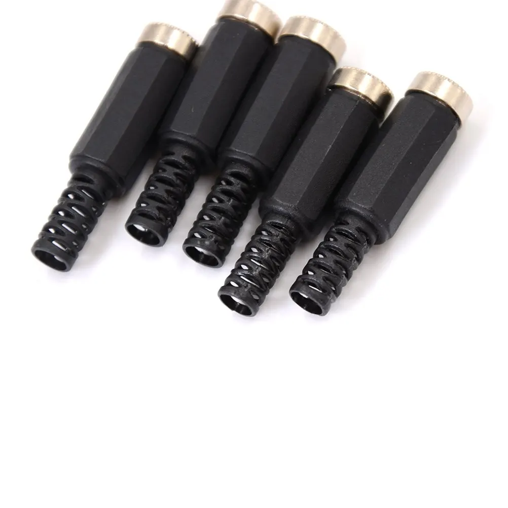 5 Pcs IMC 5.5mm x 2.1mm Female DC Power Socket Jack Connector Adapter^~^