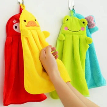 

New Soft Velvet Cartoon Cute Animal Baby Hand/Face Towels Daily Use Bathroom kitchens Hand Towls