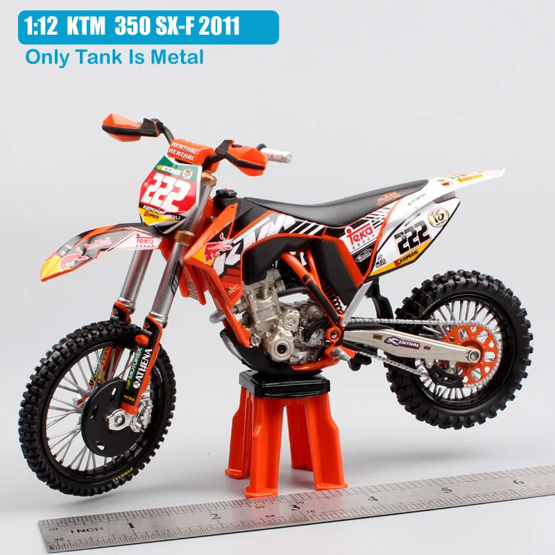 1 12 Масштаб Мини red bull KTM SXF 350 2011 antonio No#222 мотоцикл redbull MX Мотокросс литая под давлением модель dirt ENDURO гоночный велосипед игрушка