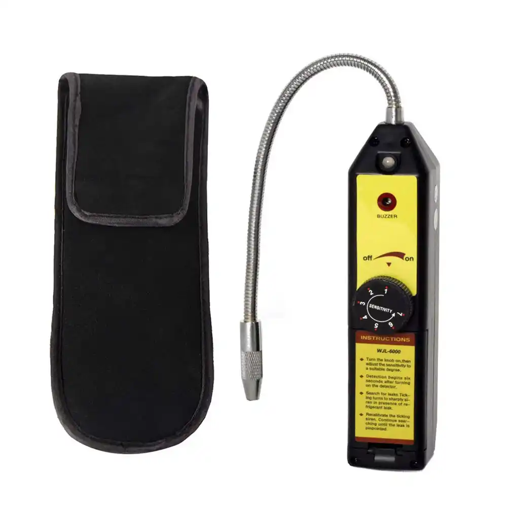 Godyluck Detector de Fugas de Gas de refrigeraci/ón Comprobador de Fugas de fre/ón Detector de Fugas de hal/ógeno port/átil Comprobador con Alta sensibilidad para el Aire Acondicionado del autom/óvil