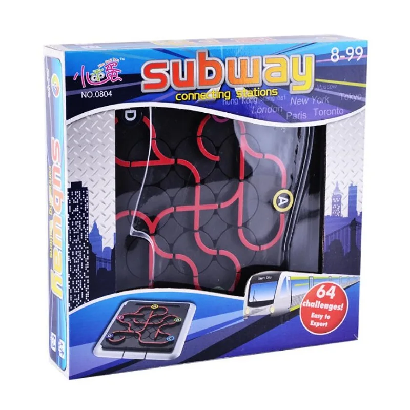 Лабиринт метро 64 от миссии зазор игра логическое мышление Интеллект игрушка семейная настольная игра Вечерние игры
