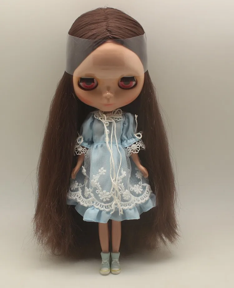 Ню Блит куклы(темно-коричневые волосы, загар кожи) для подарки для девочек BL kai12sham