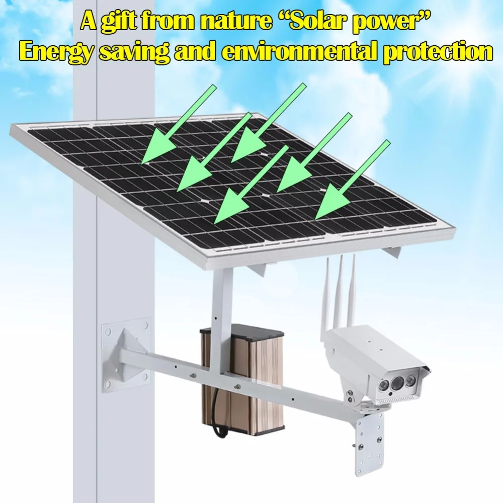 30W Solar Panel CCTV Wi-fi IP Camera 1080P HD 3G 4G SIM Card Outdoor Waterproof Power 20A Battery Surveillance Outside Camera 30W Solar Panel CCTV Wi-fi IP Camera 1080P HD 3G 4G SIM Card Outdoor Waterproof Power 20A Battery Surveillance Outside Camera