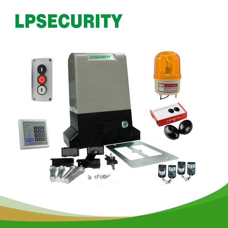 Автоматический GSM раздвижной ворот LPSECURITY 800 кг 1200 Открыватель двери мотор мягкий