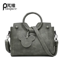 PONGWEE Mode Pu-leder Damen Handtasche Hohe Qualität Armband Top Elegante handtasche Bolsas Femininas kanal tasche