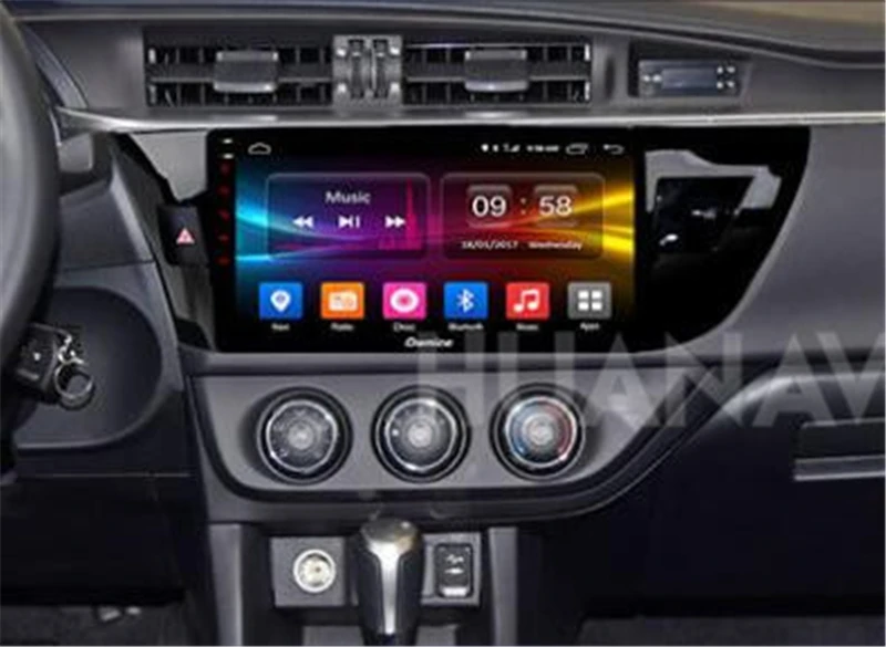 Perfect HUANVA Android 8.0 NO Car CD DVD Player GPS navigation For TOYOTA LEVIN 2013-2015 multimedia auto Radio player tape recorder 4