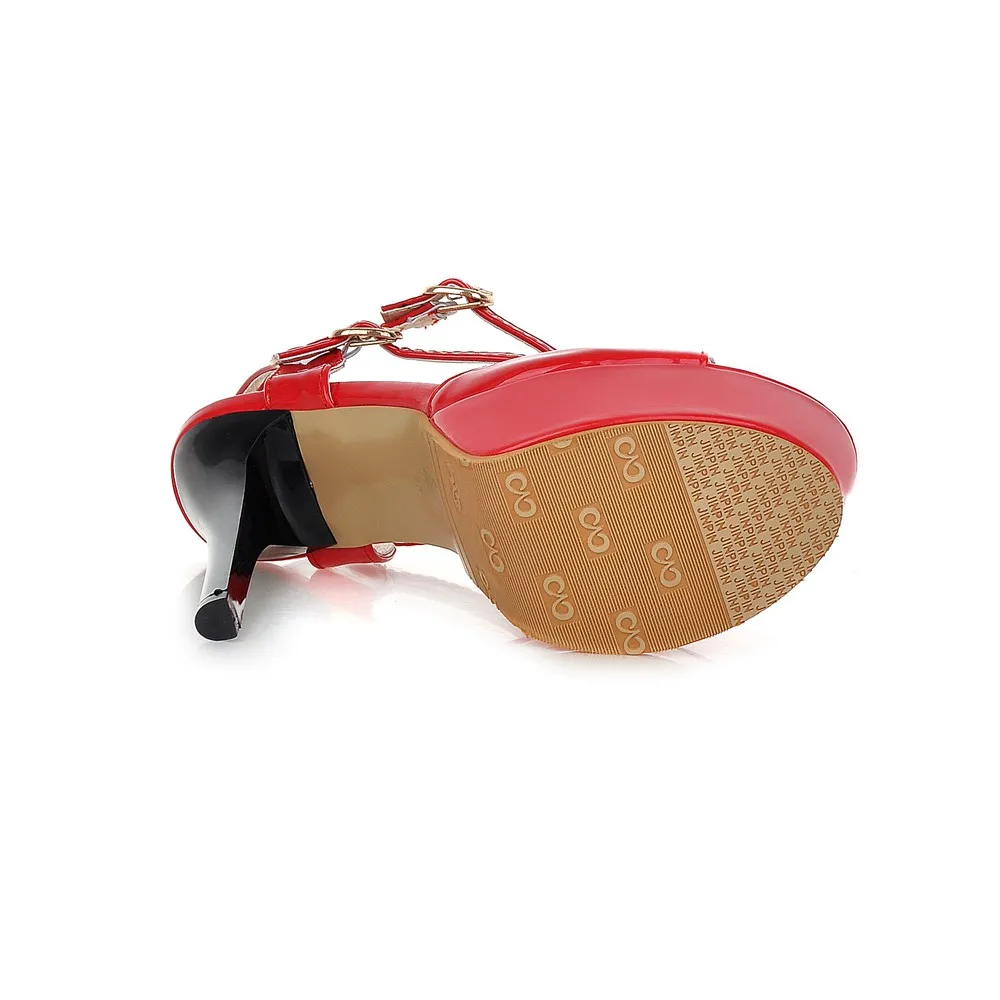 Altos Plataforma Grande Stiletto Rojo Moda Señora Eh186 Novia Sexy TXZPiOku
