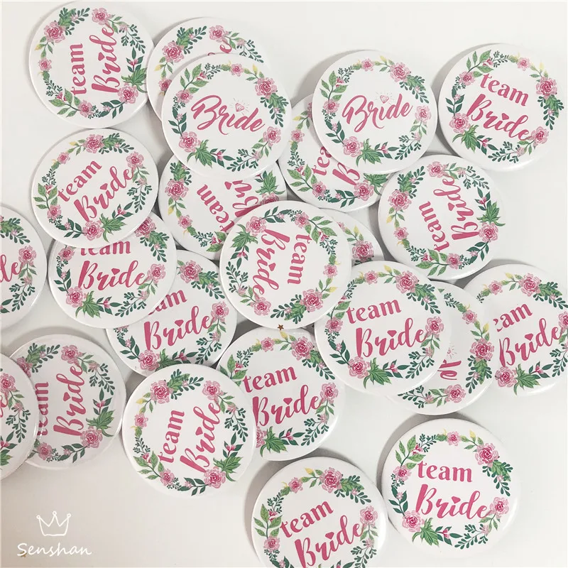 Hen Party Bride Badge Decoration Team Bride Coffetti Bridal Shower Decoration Team Bride Badge Bachelor party Supplies (1)