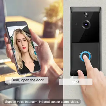 

1080P HD Smart WiFi Video Doorbell Camera Wireless Security Door Phone Door Bell Motion Detection Video Intercom Door Bell