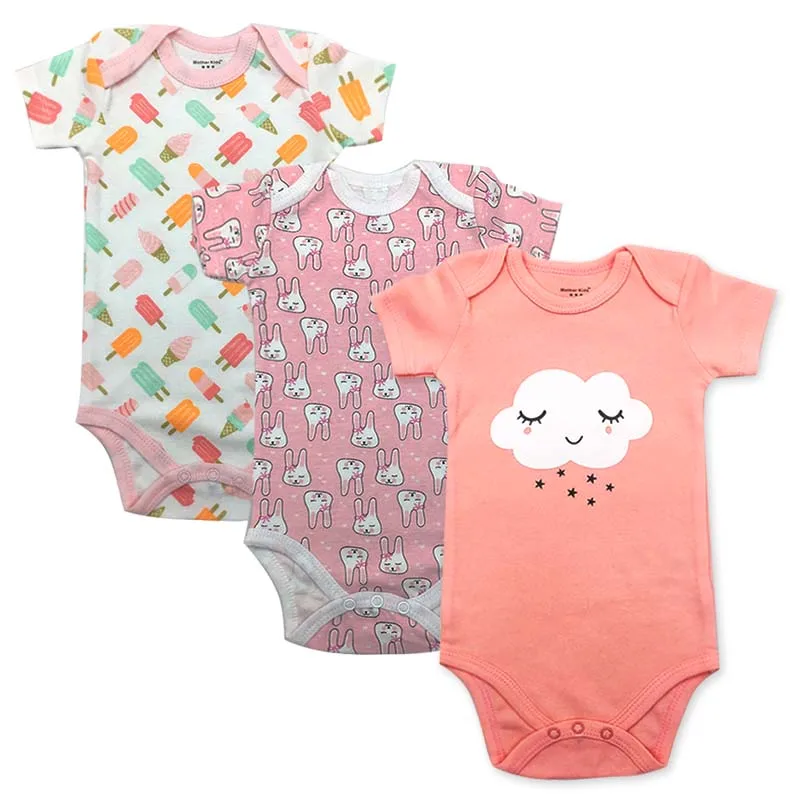 Детские боди, комбинезон для новорожденных комбинезон короткий рукав облегающий костюм Одежда для малышей летний комплект хлопок Наборы для младенцев - Цвет: 2