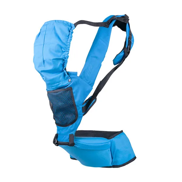 Промо-акция! Hipseat эргономичный слинг mochila portabebe детский слинг рюкзак кенгуру для детей Детская накидка - Цвет: Небесно-голубой