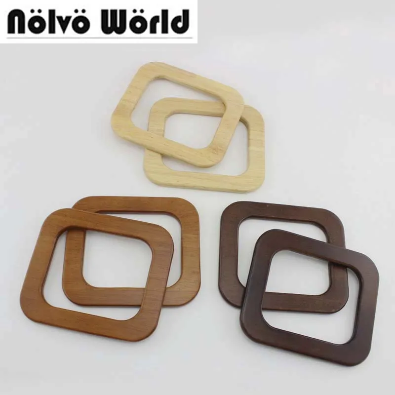 

15 pair=30 pieces,Bulk Order Accept Mix 15X13cm Solid Wood Sewing Center bags rectangular handle,Wholesale wood handle for bag