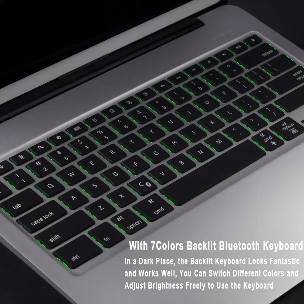 Для Apple iPad Pro 12,9 чехол тонкий с подсветкой алюминиевый сплав Беспроводная Bluetooth клавиатура крышка с Powerbank 4400mAh