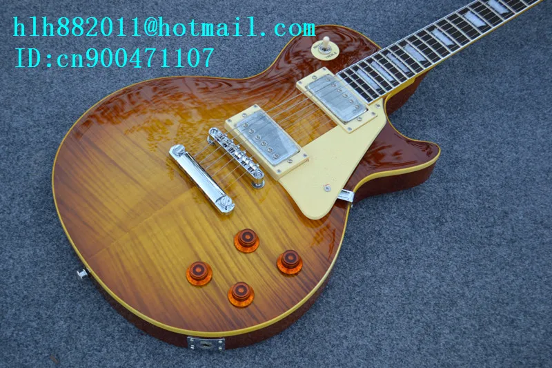 new electric font b guitar b font with mahogany body and chrome hardware in orange made