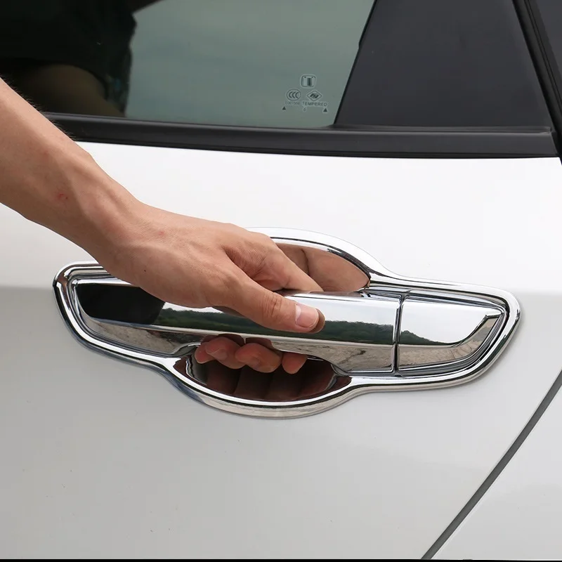 

modified automobile car covers accessories decoration chromium styling outer bowl 10 door handle attached FOR Honda Civic