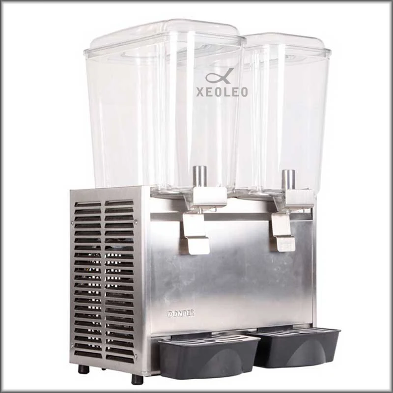 XEOXEO двойной резервуар диспенсер для горячих напитков 18л* 2 спрей машина для горячих напитков диспенсер для фруктового сока 200 в две банки машина для напитков