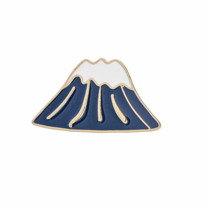 QianBei креативный мультфильм Снежная горная брошь в форме облака Золотая цепь