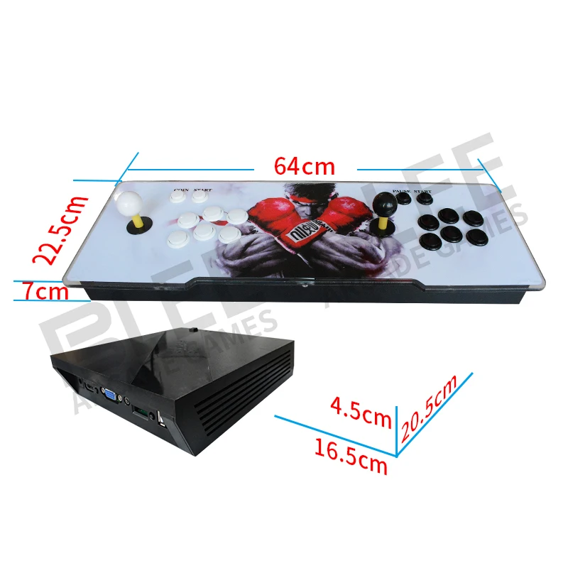Коробка 6S 1388 в 1 беспроводная аркадная палка для 2 игровых приставок с PS3 XBOX360 PC