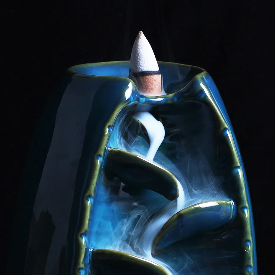 Ладан держатель керамический обратный поток водопад Подставка под курения курильница подарок матери домашний Декор Ретро стиль Декор дзен