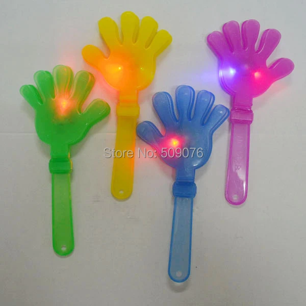 12 Light Up Clapper Hands Flashing Noise Maker Clapping LED Cheering Party