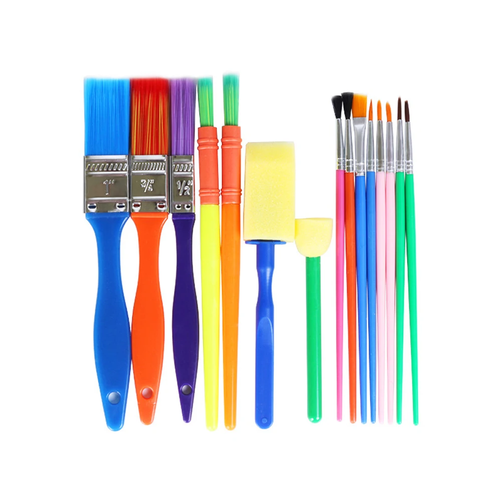 

Practical Gift For Children Multisize Eco-friendly Multi-use Drawing Tool Paint Brush DIY Watercolor Oil Art Supplies Plastic