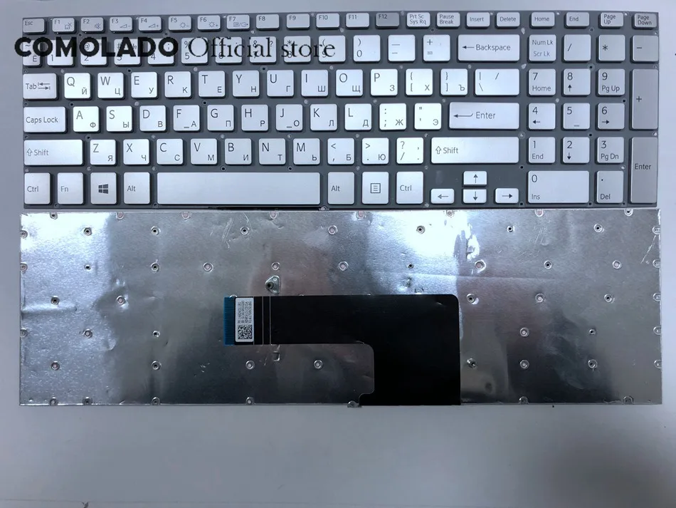 RU Russian Laptop keyboard For Sony Vaio SVF15 FIT15 SVF151 SVF152 SVF153 SVF1541 SVF15E ru keyboard Silver Without Frame RU Layout -1