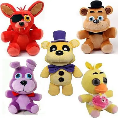 5X FNAF пять ночей в Фредди Золотой Чика Бонни Foxy игрушки куклы Рождественский