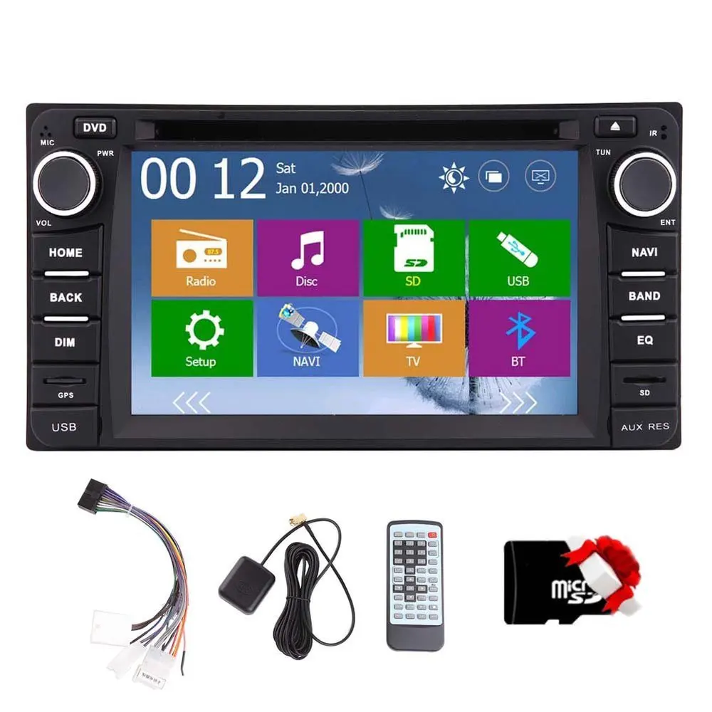 Discount Wince car dvd player Toyot corolla 2008 2009 2010 2011 2012 2013 in dash 2 din car radio gps Navigation video player head unit 1