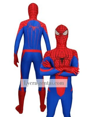 Rojo y azul increíble disfraz de Spiderman disfraz de fullbody cosplay de  lycra para halloween de Spiderman disfraz súper héroe zentai traje envío  gratis|zentai suit|spider-man costumesuperhero costume - AliExpress