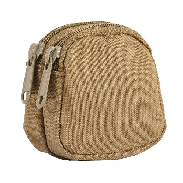 Тактическая Сумка Мини поясная сумка военная техника Molle чехол практичный ключ чехол для монет - Цвет: Tan