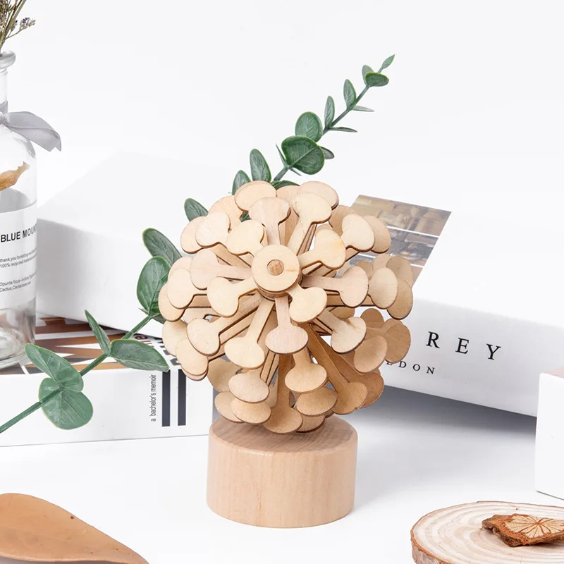 Billige Candywood Holz Helicone Zauberstab Stress Relief Spielzeug Rotierenden lollipop Kreative Kunst Dekoration Für Junge Mädchen