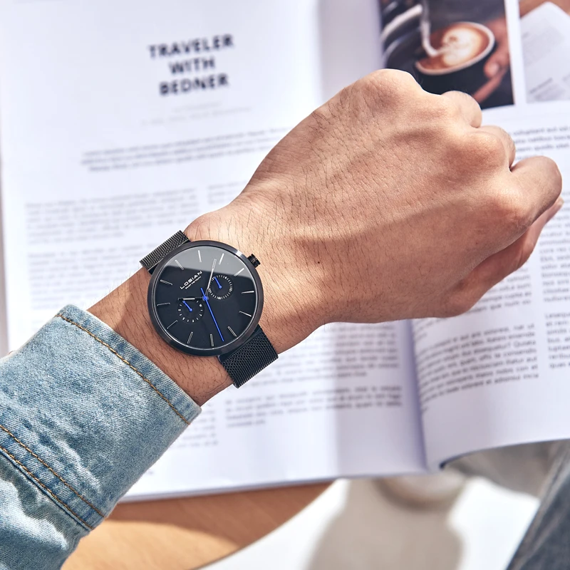 

Saatler horloge mannen watches date waterproof week display reloj hombre marca de lujo men watch black watch men marque de luxe