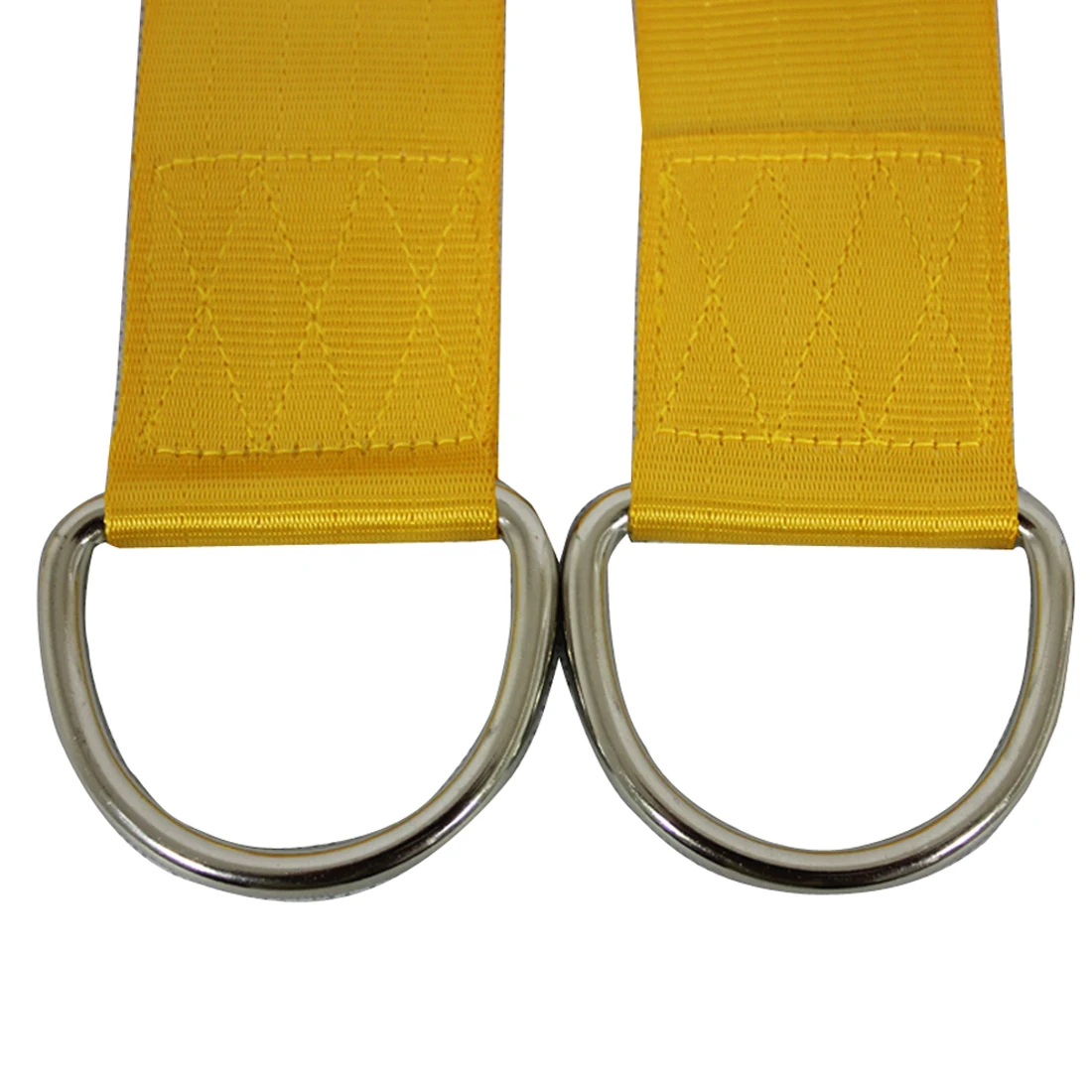 2 x Rope Lock Tie Strength Polyester Webbing Straps Safe Ropes Outdoor Swing Straps Hammock Straps Load 300KG Golden 5*150CM 4