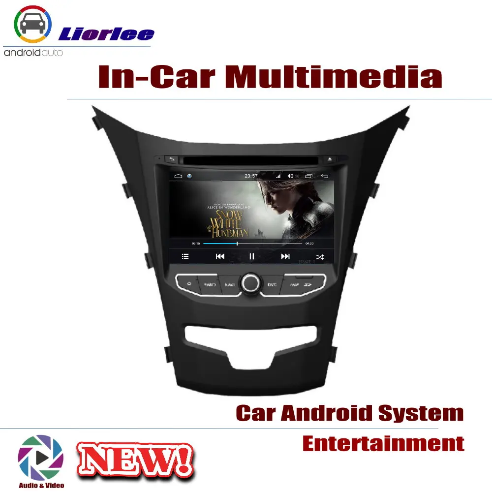 Top Car DVD Player For SsangYong Korando (C200) 2014~2019 IPS LCD Screen GPS Navigation Android System Radio Audio Video Stereo 3