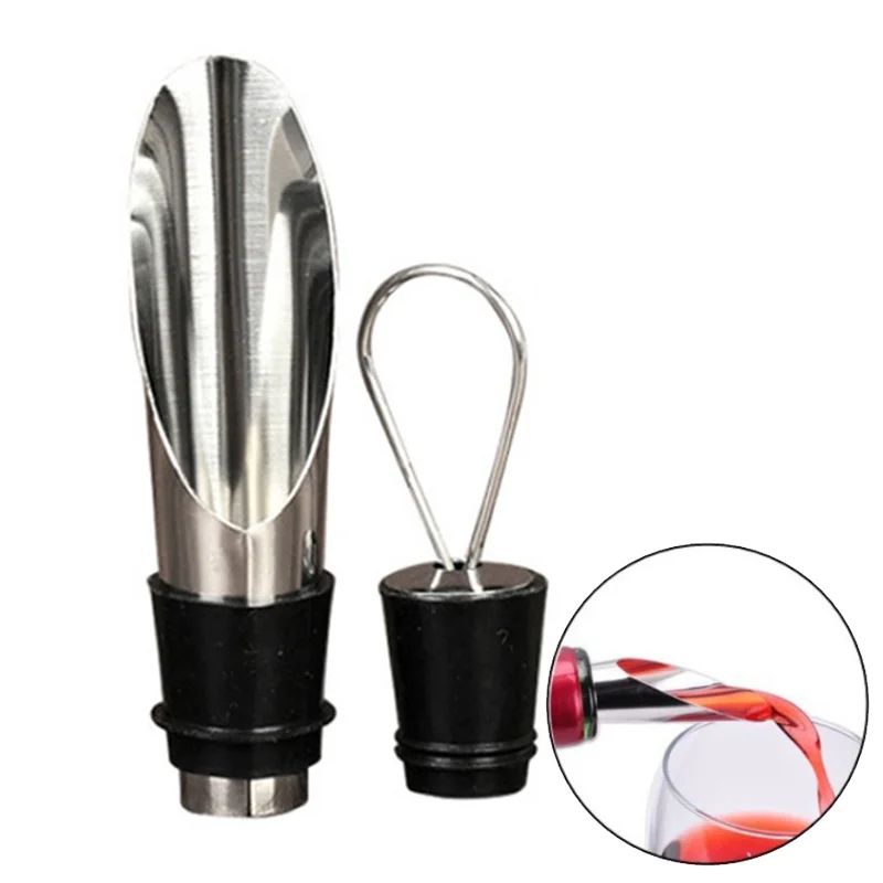 2 In 1 Wine Bottle Stopper High Quality Stainless Steel Wine Bottle