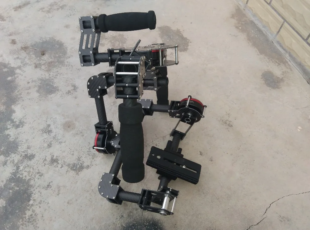 Новые 3 оси DSLR Камера углерода Бесщеточный шарнирный замок
