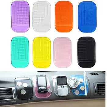 

2000Pcs/Lot Big Size13cm*7cm cute easy to use 100% Anti Slip Super sticky suction Car Dashboard magic Sticky Pad Mat for Phone