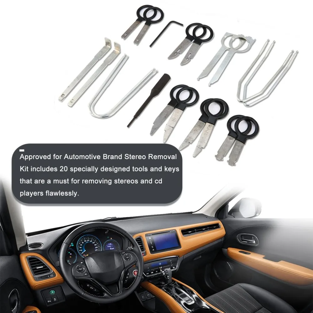 

20pcs Auto Car radio Removal Tool Set Removal Tool Repair Tools Key Kit Set For Audi For BMW Universal Car Tool Set