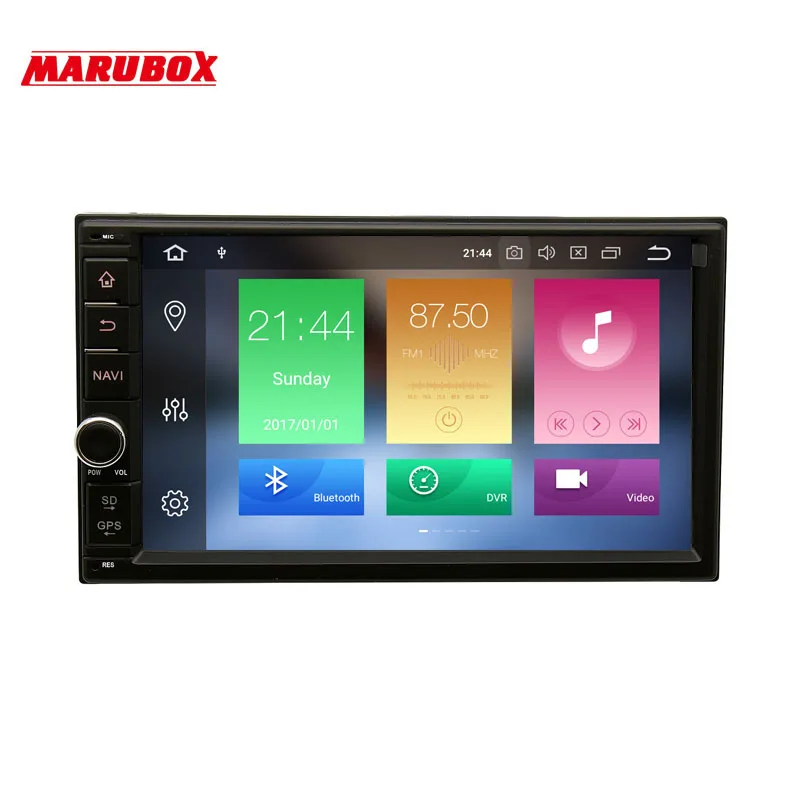 

MARUBOX Universal Double Din Car Radio GPS Android 9.0 4GB RAM 32GB ROM 7" IPS Navi Stereo Multimedia Player Intelligent System