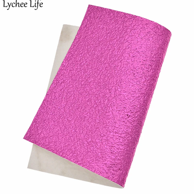 Lychee Life 21X15 см масляные пески текстурированная искусственная кожа ткань красочная Ткань DIY ручной работы швейная одежда аксессуары поставки