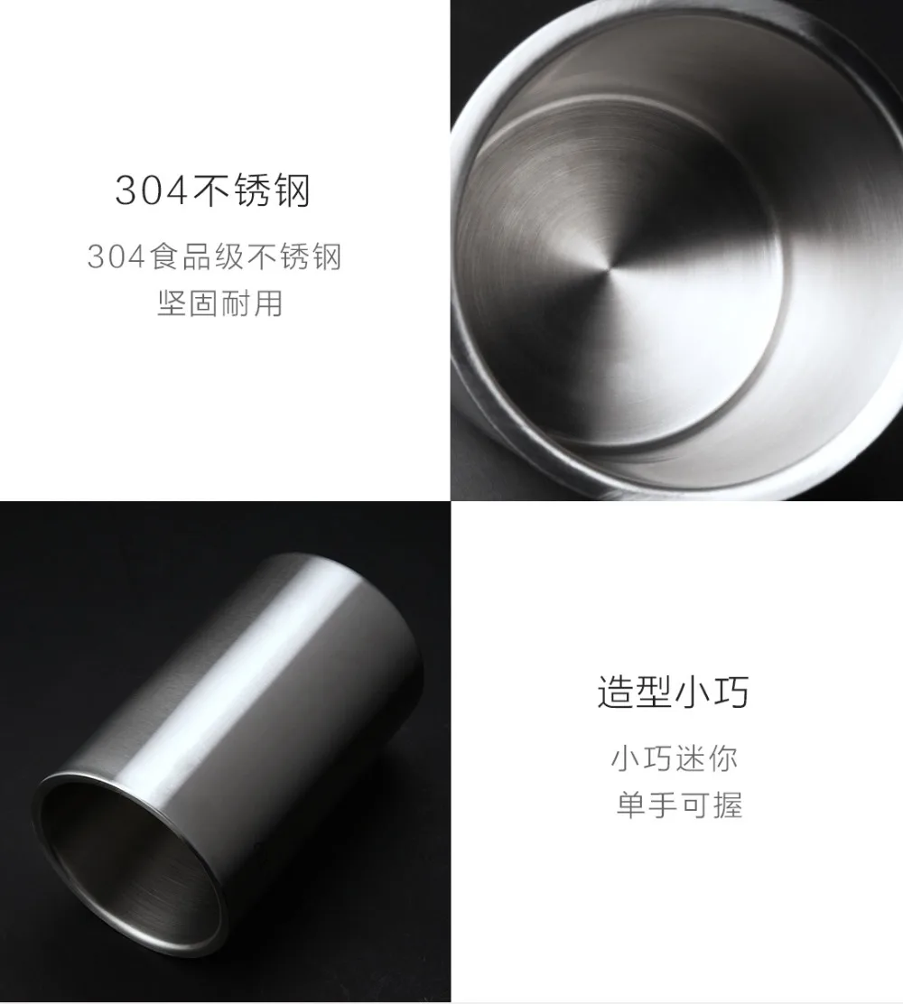 Xiaomi Mijia Circle Joy из нержавеющей стали двойное ведро для льда эффективная изоляция мини ведро для льда для красного вина без кубика льда