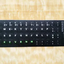 100 шт. клавиатура Стикеры s португальский BR Алфавит Португалия языковая клавиатура Стикеры для 10/12/13/14/15/17 дюймов ноутбука, настольного компьютера